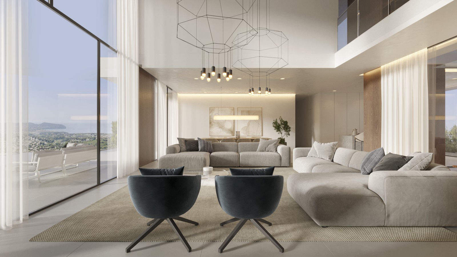 Luxe chalet met 4 slaapkamers en infinity zwembad in Benissa, La Fustera