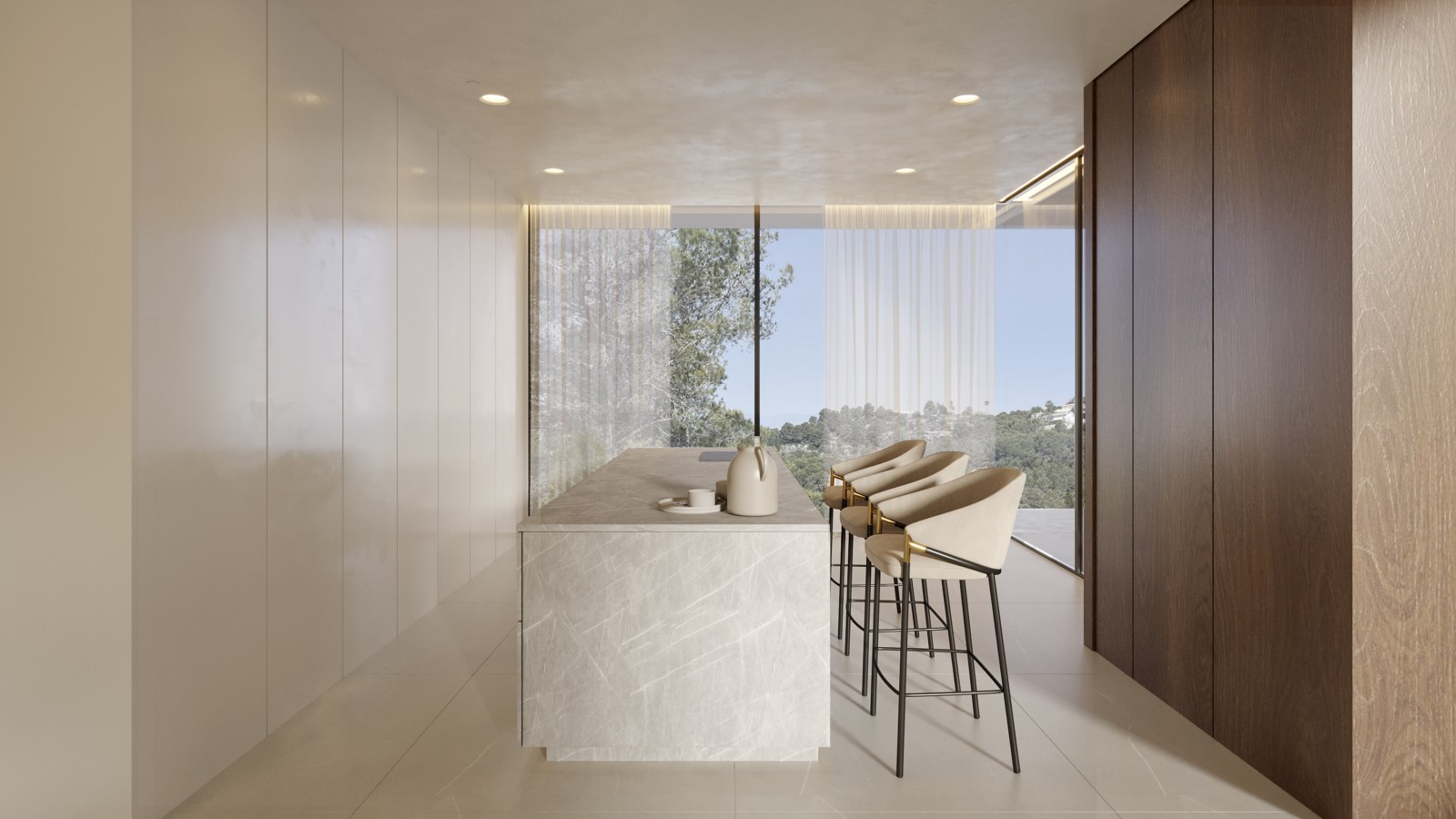 Luxe chalet met 4 slaapkamers en infinity zwembad in Benissa, La Fustera