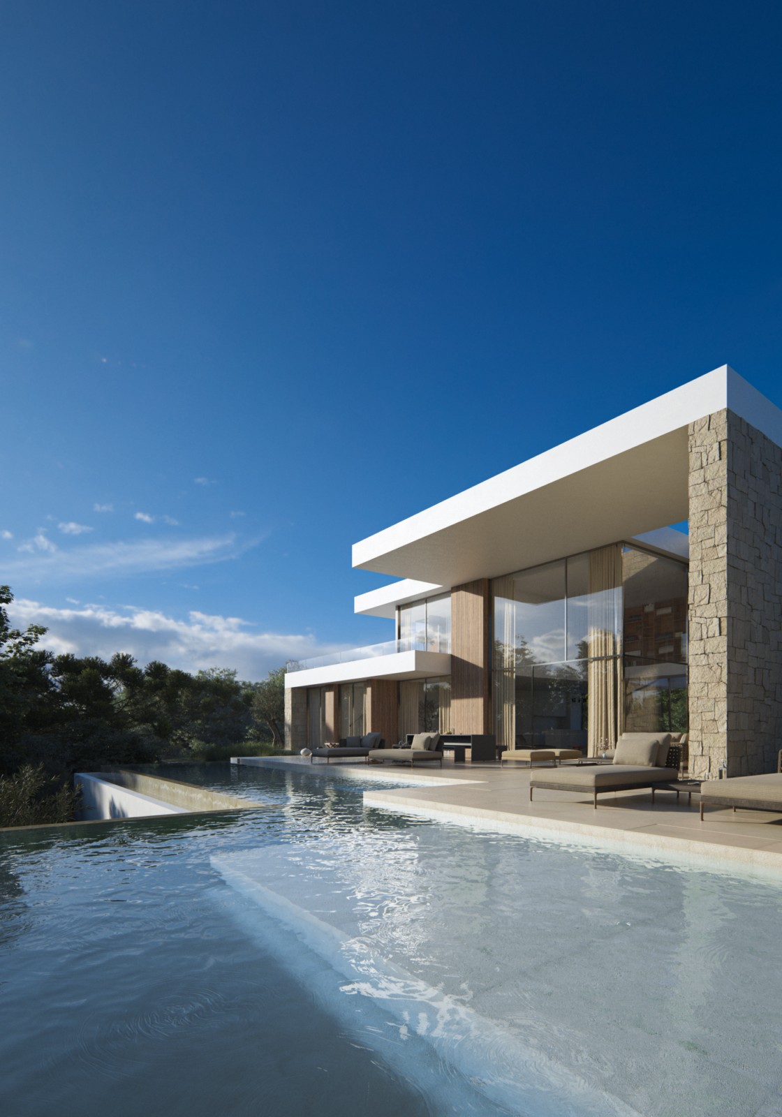 Luxe chalet met 4 slaapkamers en infinity zwembad in Benissa, La Fustera