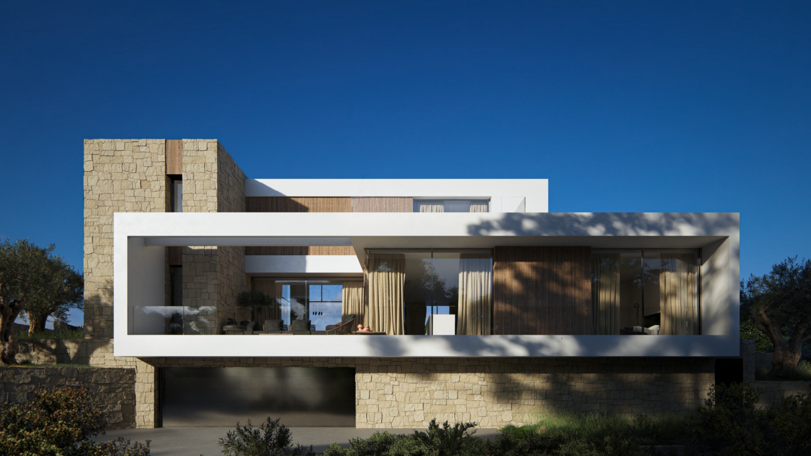 Luxe chalet met 4 slaapkamers en infinity zwembad in Benissa, La Fustera