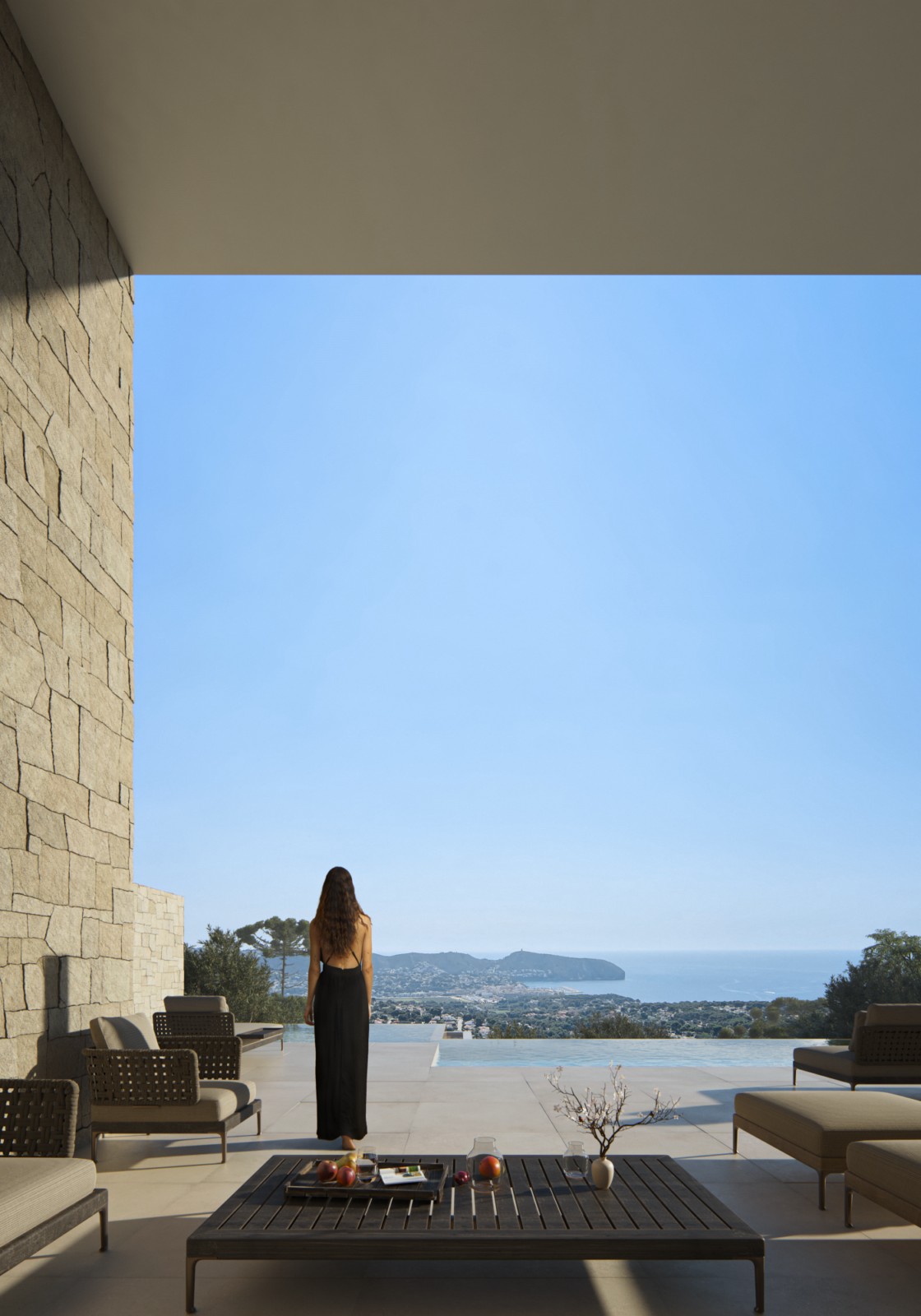 Luxe chalet met 4 slaapkamers en infinity zwembad in Benissa, La Fustera