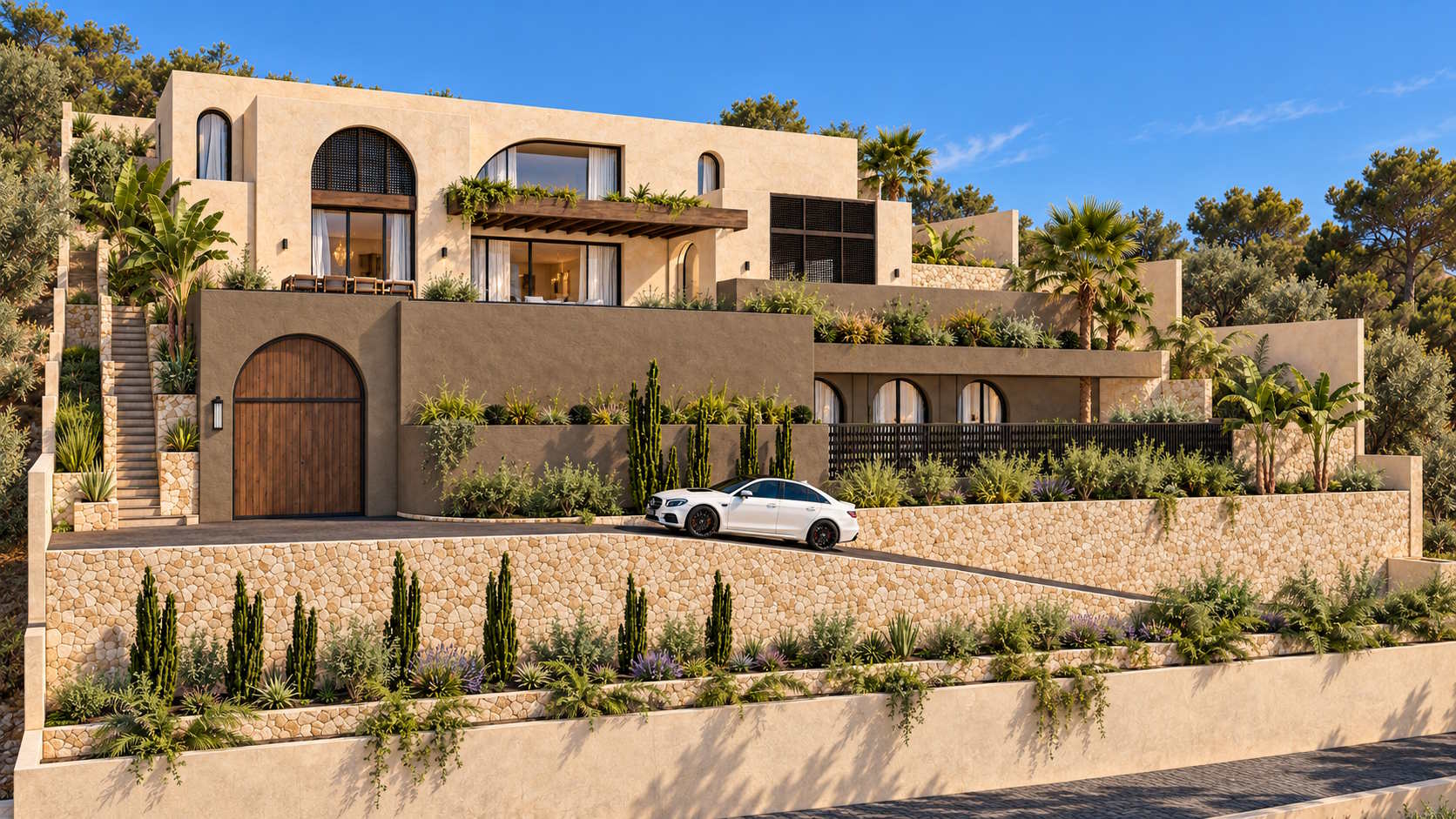 Chalet en venta con 4 dormitorios y piscina infinita en Moraira